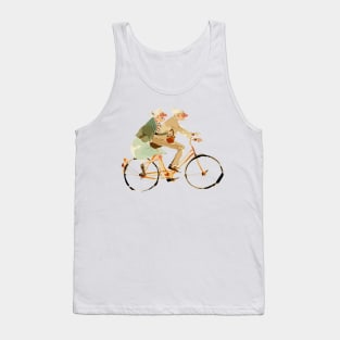 Old Couple Bicycling Tank Top